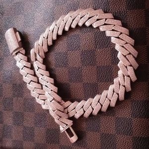 White gold Cuban link chain